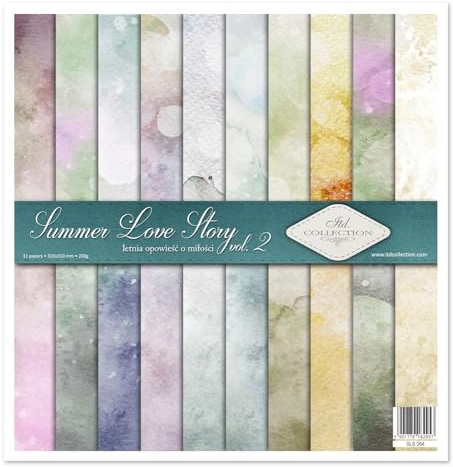 ITD Collection - Decoupage Papier - Decopatch Papier 310 x 320 mm - Scrapbooking - Dekorpapier für DIY Alben Bullet Journals (SLS-064 - Summer Love Story 2)