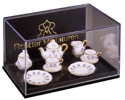 001.564/6 - Miniatures, Teeservice für 2 Personen Blaue Blume