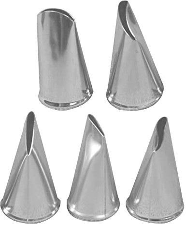 Puntas de glaseado 5 piezas boquillas de tubería de flores, conjunto de boquillas de tubería con volantes de pétalos | Puntas de pastelería con el, glaseado, herramientas de cocina, juego de boquillas