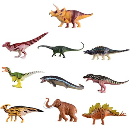 UPKOCH 10stücke Spielzeug Dinosaurierfiguren Aus Plastik Simulierte Dinosaurier-Modelle Dinosaurier-spielzeugset Tierspielzeug Für Junge Mädchen Dinosaurier-Spielzeug Für Sammler Und Deko