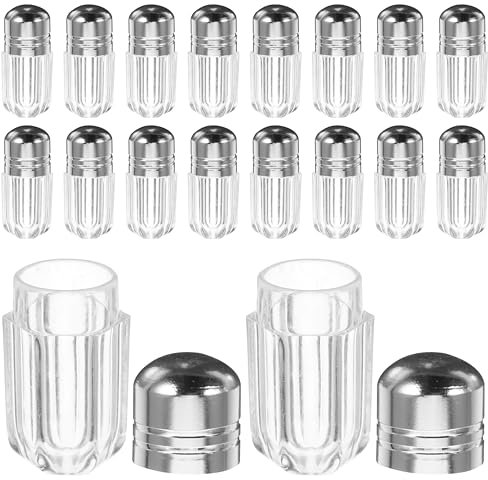 GARVALON 20stücke Pill Flaschen Mini Flaschen Leere Reise Pillen Fläschchen Behälter Für Tabletten Und Süßigkeiten