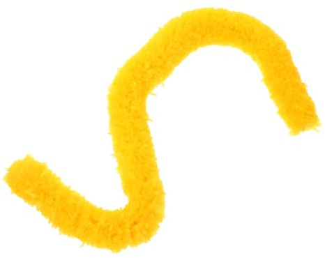 Levemolo Flötenreinigungsbürste Sicherer Flötenreiniger aus Baumwolle zur Schonenden Reinigung von Holzblasinstrumenten mit Langem Stiel Gelbe Bürste für Querflöte und Oboe