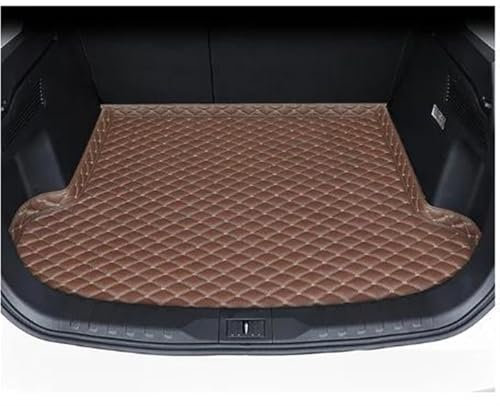 DZSFSTRHRRT Kofferraum Matte Für Jeep Für Compass 2007 2008 2009 2010 2011 2012 Leder-Kofferraummatten Anti-Schmutz-Schutzschale Zubehör Kofferraummatte(Braun)