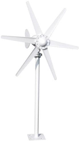 Makamsui Kit generatore di turbine eoliche da 800 W, kit turbine eoliche da 12 V/24 V, kit generatore di energia eolica con ventola a 6 pale, attrezzatura per produttore di elettricità