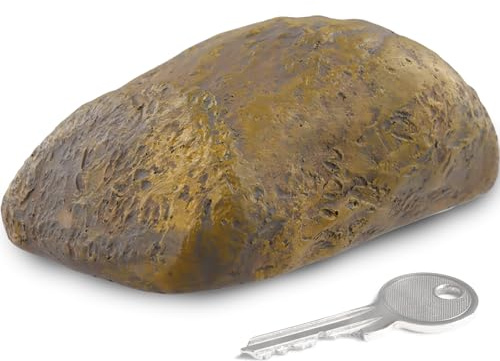 Finta Pietra, Pietra Chiave, Pietra Nascondere Chiave Scatola, Pietra Falsa con Scomparto Segreto, Le Pietra Chiave Di Ricambio All'aperto, Pietra Falsa, Nascondiglio per Chiavi per Esterni