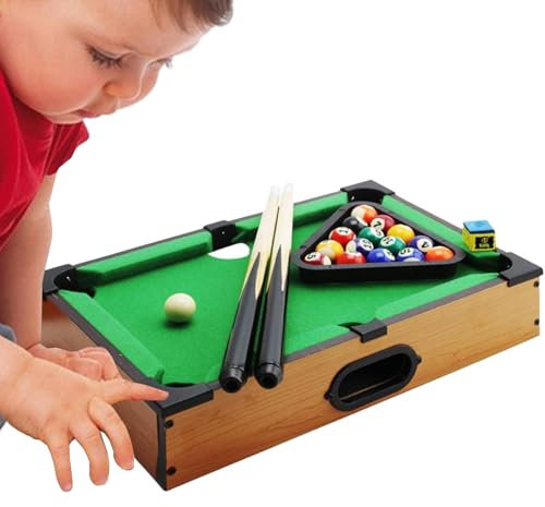 Fogukier Juego de Piscina de Mesa, mesas de Billar pequeñas, Conjunto de mesas de la Piscina, Equipo de Accesorios, diversión Familiar para la Escuela, reunión Familiar, Viajes, al Aire Libre