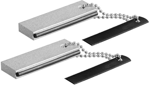 Semptec Urban Survival Technology Feuerstahl Magnesium: 2er-Set Magnesium-Feuerstarter mit Feuerstein und Metallschaber (Zündstein-Feuerzeug, Feuerstäbe)