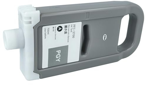 vhbw Tintenpatrone Photo Grau als Ersatz für Canon PFI-3700 PGY (kompatibel, 700ml)