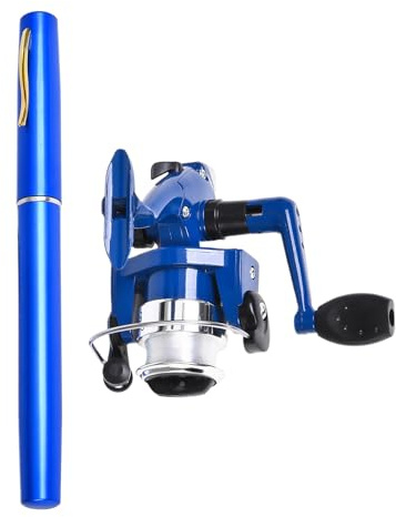 doyandader Angelrute mit Tasche, Teleskoprute für | 99 cm langes Material, tragbar für Angler, Männer und Frauen, für Dock, Tank, Fluss, Teich, See