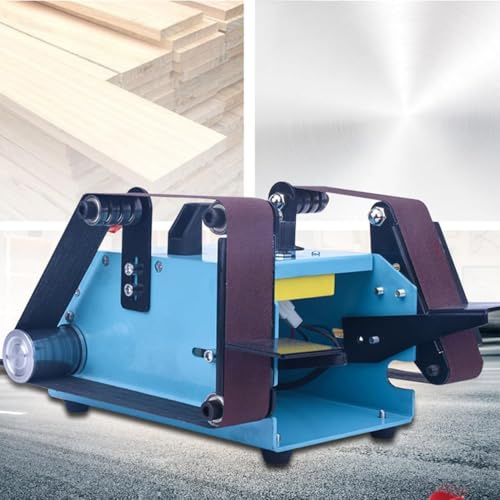 Smerigliatrice a Nastro da Banco 950W - Smerigliatrice da Banco Levigatrice da Banco, Doppio Capo, Elettrica per Levigare Bordi & Riparazioni