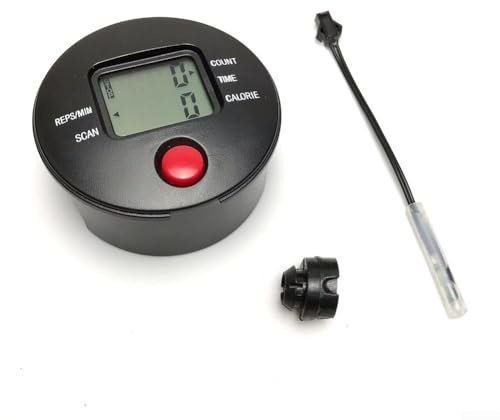 Mini stegräknare monitor med SM-kontakt, spårar steg, kalorier, tid och steg per minut för 76 mm runda rör