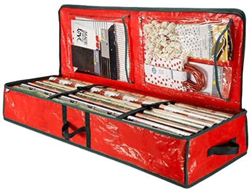Geschenkpapier-Aufbewahrung, Aufbewahrungsbox For Geschenkpapier Und Urlaubszubehör, Wasserdicht For Geschenkpapierrollen Geschenkanhänger Schleifen-Zubehör(1pcs)