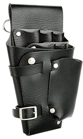 BTOSEP Friseur-Werkzeugtasche, Doppellagiger, Großer Friseurscheren-Kamm-Holster-Taillengürtel, mit Abnehmbarem Riemen für Rucksack und Gürteltasche
