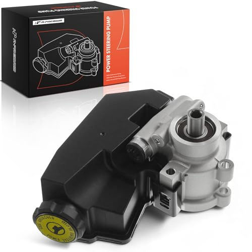A-Premium Power Steering Pump, with Reservoir, Compatible with Jeep Wrangler 2004-2006, TJ 2004-2006, 4.0L, Replace # 52013980AE, 52013980AD
