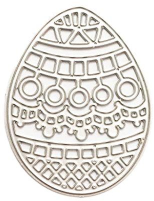 Stanzformen,Osterei Design Metall DIY Cutting Dies Schablone Karte Präge Handwerk Dekor,Ostern Stanzformen Stanzschablone - 48,6 X 63,3 Mm