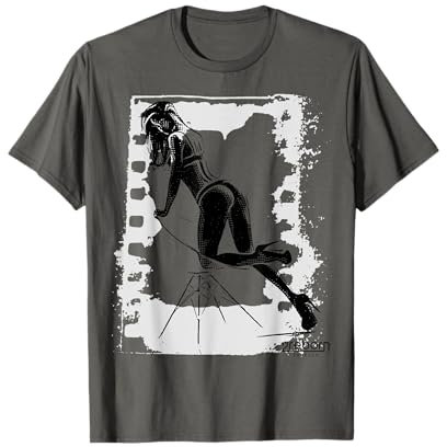 POLE DANCE Tänzerin mit Sessel Striptease Gogo grau T-Shirt