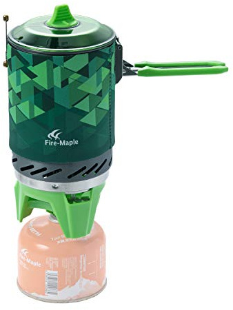 Fire-Maple Fixed Star 2 Réchaud de Camping à Gaz Ultra Léger en Métal Système de Cuisson Réchaud Randonnée 2200W Vert