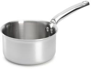 De Buyer - Casserole en inox 3 couches ALCHIMY - 16 cm - Fabriquée en France, Maîtrise de la Cuisson, Inox 18/10, Tous Feux + Four, Finition Poli Brossé