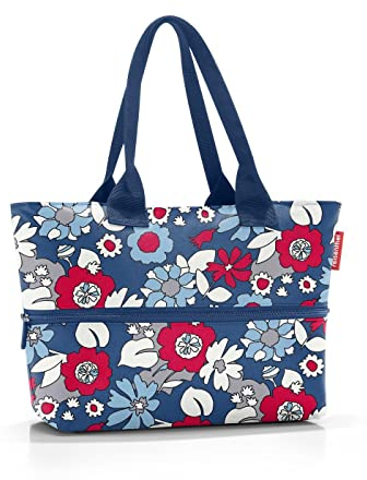 reisenthel shopper e1 - Großraumtasche aus hochwertigem Polyestergewebe, Farbe:florist indigo