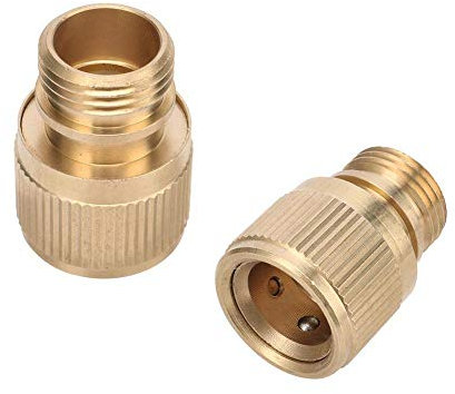 LRJSKWZC Schlauchverbinder 2 Stück 1/2 Außengewinde Messing Schnellkupplung Garten Wasseranschlüsse Wasserhahn Anzapfung Joint Adapter Schnellkupplungen