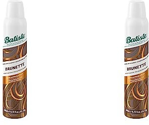 Batiste - Champú en Seco para Castañas - Champú Seco para cabellos castaños - Champú sin Sulfatos - Champú Vegano y Ecofriendly - Champú aroma a bergamota, melocotón blanco y vainilla-200ml