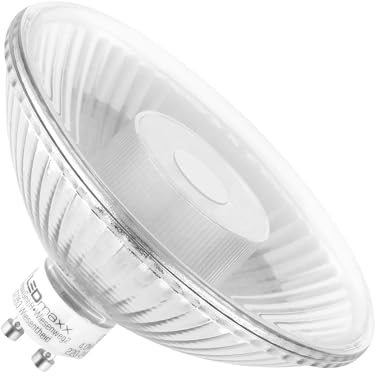 NCC-Licht LED Leuchtmittel Glas Reflektor QPAR111 6,5W GU10 465lm warmweiß 2700K flood 24°