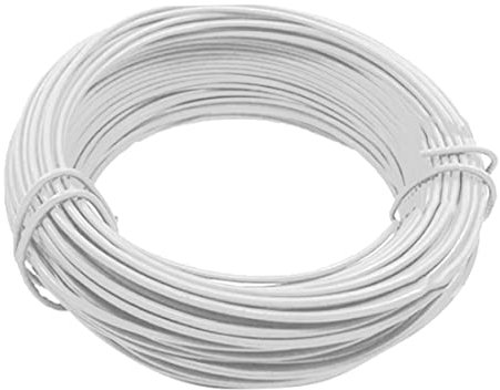 AEIOFU Garden Wire Plant Twist Tie Plastic Coated Coil String Soft for Home Office Plant Fixing DIY Flower Pot Support Strap White Pot Tools