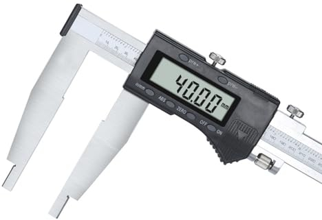 DXDRT Calibre Digital de Acero Inoxidable,Pie de Rey Digital con Pantalla LCD,Profesional Electrónico Vernier Caliper para Mediciones Externas Internas,Conversión de Pulgada/Métrica,1000mm/39.4in
