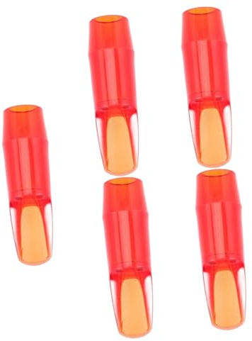 Toyvian 5stücke Alto Saxophon Mundstück Transparentes Farbenfrohes Design Installieren Für Anfänger Und Profis Perfekter Ersatz Für Alte Oder Beschädigte Teile