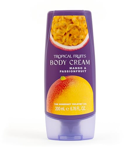 Tropical Fruits Mango and Passionfruit Body Cream Moisturising Fruity 200ml