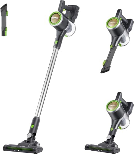 EUREKA NEC370 Akku Staubsauger,3-in-1 Design Staubsauger kabellos,2 wiederaufladbare herausnehmbare Batterien,Überlegene Saugkraft & Filtersystem,40*2 Min Laufzeit,Für Böden/Teppiche/Tierhaare