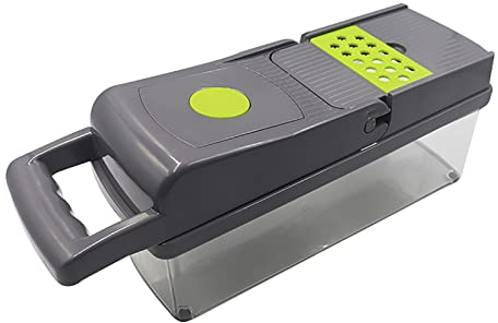 Gemüseschneider, Würfelschneider, Würfelmaschine – Gemüseschneider, Reibe, Käseschneider Mini, Küchenmaschine klein, Kartoffel-Zwiebel-Knoblauch-Zerkleinerer mit Behälter, tragbarer