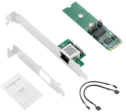 2.5G Base-T Gigabit Adattatori di Rete I225 Chip 2500Mbps M.2 2.5Gb Scheda Ethernet RJ45 Controller Scheda Per PC Gigabit Scheda di Rete