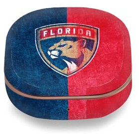 Head Case Designs Offizielle NHL Halb beunruhigt Florida Panthers Vinyl Haut Aufkleber Abziehbild Abdeckung kompatibel mit Buds Live/Buds Pro / Buds2