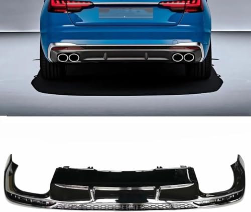 PWBYU Auto Heckstoßstange Spoiler für Audi A4 Sport Model RS4 2020 2021 2022,Kratzschutz Heckspoiler Diffusor Stoßstange Chassis Spoiler Diffusor
