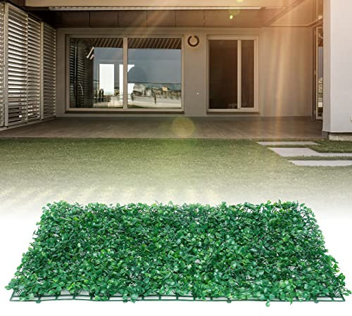 DGJMuu 12 unidades de plantas artificiales para césped, protección UV, seto artificial, planta de pared, esteras de plantas artificiales, 40 x 60 cm, jardines de pared artificiales para paredes,