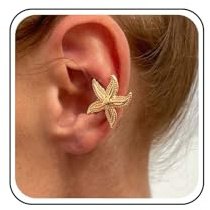 Cybche Boho Stella Marina Orecchini Avvolgere Orecchini Estate Oceano Oro Clip Gioielli Per Le Donne