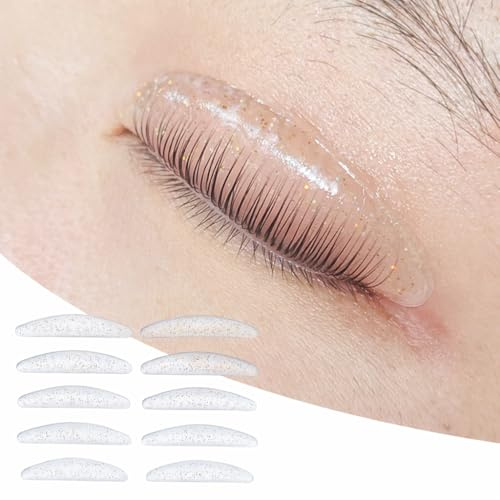 Libeauty Bigodini Laminazione Ciglia – Cuscinetti per Sollevamento Ciglia Auto-adesivi, Senza Colla, Cuscinetti in Silicone per Laminazione Ciglia Riutilizzabili, Morbidi e Confortevoli