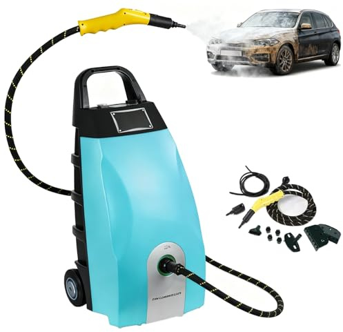 Pulitore a vapore da 3000W, pulitore a vapore multifunzione ad alta pressione, potente lavatrice a vapore continuo con 6 testine, serbatoio dell'acqua da 3,5 litri, per cucina, casa, tappezzeria