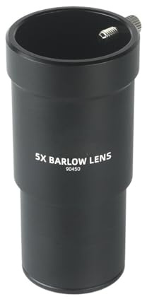 5X Barlowlinse 1,25 Metall vollvergütete Längenverlängerung for astronomische Teleskope Astronomisches Teleskopzubehör