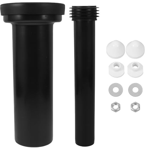 POPETPOP Kit Tubo di Scarico per Wc a Parete Connettore Guarnizione Water e Accessori per Tubi Acqua Set Parti Idrauliche per Serbatoio Nascosto Compatibile per Installazioni Bagno
