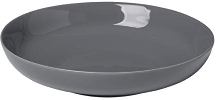 Blomus -RO- Teller tief, eleganter Grauton, bruch- und kratzfest, spülmaschinengeeignet, 720ml, Farbe Sharkskin (64002)