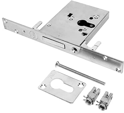 Yale Serratura a cilindro a tre punti di chiusura per inferriate e cancelletti Y8TC10136000000 a fascia, con 3 mandate, entrata 60mm