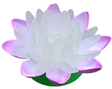 SOLUSTRE Led Lotus Laterne Schwimmlicht Wasserlilie Wunschlampe Teichbeleuchtung Romantische Dekolampe Für Garten Pool 11Cm
