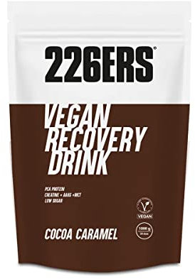 226ERS Vegan Recovery Drink | Proteína Vegana de Guisante con Creatina, L-Arginina y MCT | Recuperador Sin Gluten y Sin Lactosa, Batido Proteico Chocolate con Toque de Caramelo - 1 kg