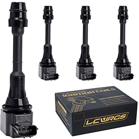 Set of 4 Ignition Coil fits for 2002 2003 2004 2005 2006 Nissan Altima Sentra X-Trail Coil Pack 2.5 L4 Replaces# UF350 C1398