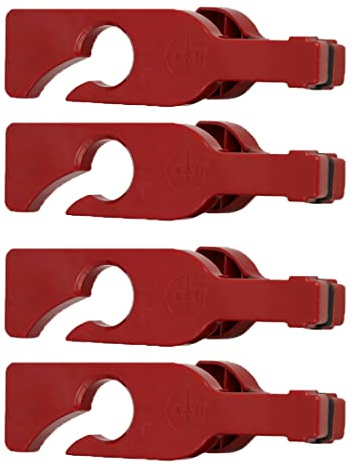 WINEGRASP Cheers! Stemmed Wine Glass Holder for Adirondack & Camping Chairs, Picnic Tables, & Patio Railings… (4-Pack)