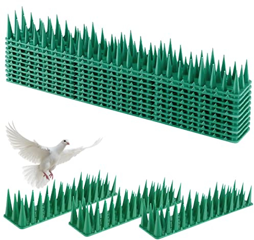 XiXiRan Pinchos Anti Palomas, 10pcs Auyentador De Aves, Ahuyentador Pájaros de Plástico, Anti Palomas Disuasion, Picos de Paloma, Pinchos Anti Gatos, Picos de Aves, Disuasivos de Palomas de Plástico