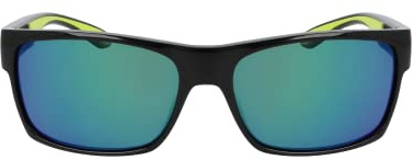 Columbia Men's Sunglasses C566SP BRISK TRAIL - Black/Green Flash with Polar Grey W/Green Flash Lens