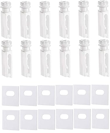 XJKLBYQ Vertikale Jalousien Tabs Stamm Ersatz Clips zerbrochen vertikale Blinds Reparaturkit Vorhanghaken